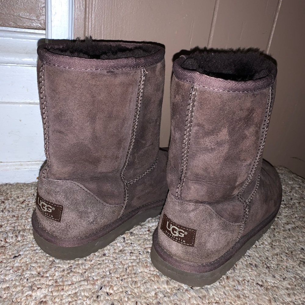 chocolate brown UGG boots
